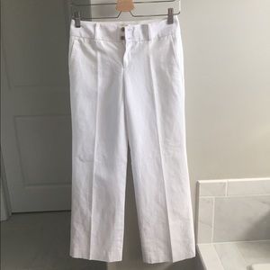 NWT Gorgeous white linen pants size 0 Petite